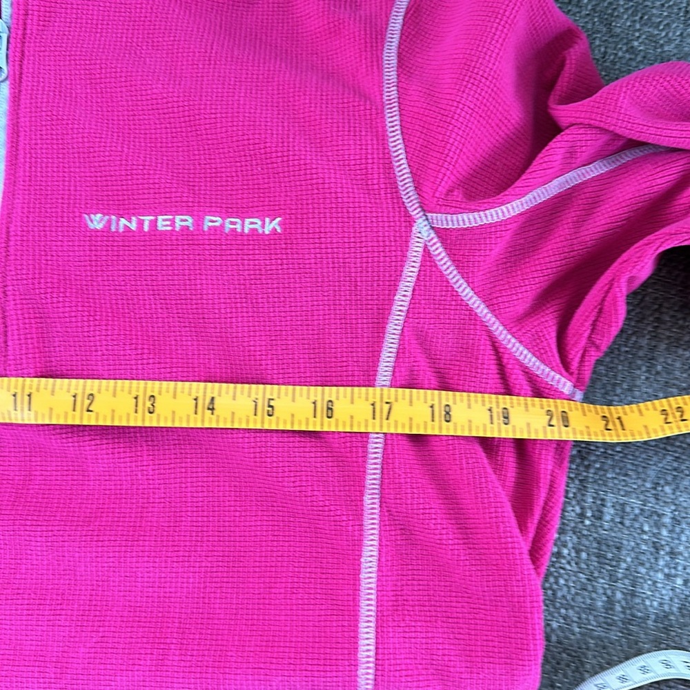 Outfitter Trading Women’s Pink Quarter Zip Winter Park Colorado Large - Picture 2 of 7